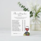 Weddenschapsschoen, vrijgezellenfeest schoenenspel briefkaart (Staand voorkant)