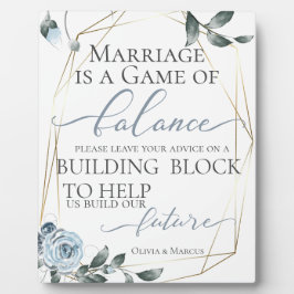 Weddenschapsverzoekbouwblok Stusty Blue Fotoplaat