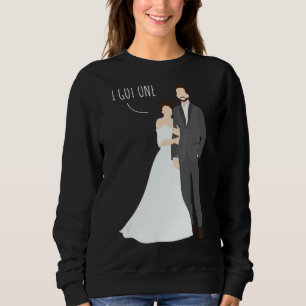 Weddenschapsweduwen bruidsbruin trui