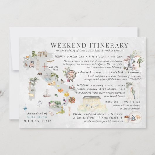Weddenschapsweek in Italië Kaart (Voorkant)