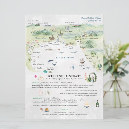 Weddenschapsweek in Puerto Vallarta | Reisroute (Staand voorkant)