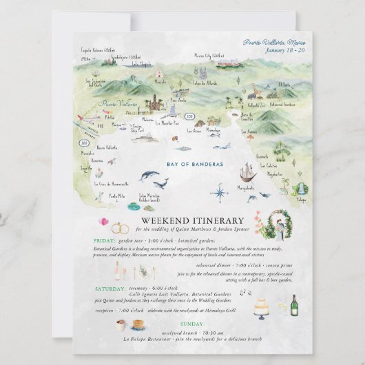 Weddenschapsweek in Puerto Vallarta | Reisroute (Voorkant)