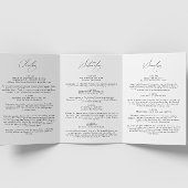 Weddenschapsweek reistijdlijn Elegant Boklet Drieluik Wenskaart