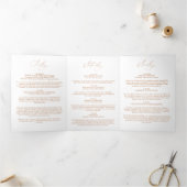 Weddenschapsweek reistijdlijn Elegant Boklet Drieluik Wenskaart (Binnen)