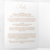 Weddenschapsweek reistijdlijn Elegant Boklet Drieluik Wenskaart (Binnenzijde eerst)