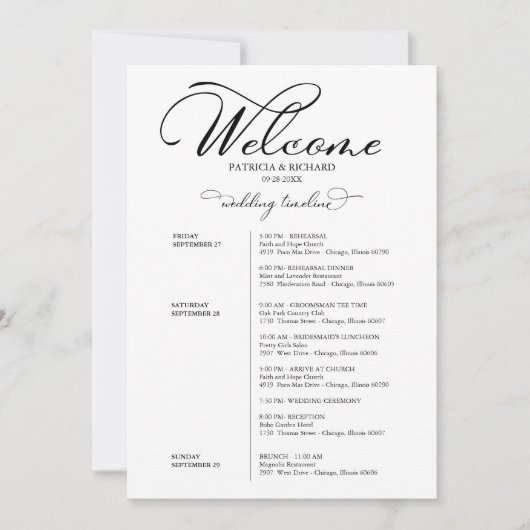 Weddenschapsweek reistijdlijn legant kaart (Voorkant)