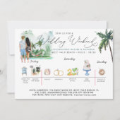 Weddenschapsweek | Tropisch strand Kaart (Voorkant)