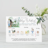 Weddenschapsweek | Tropisch strand Kaart (Staand voorkant)