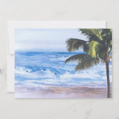 Weddenschapsweek | Tropisch strand Kaart (Achterkant)