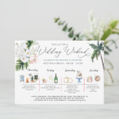 Weddenschapsweek | Tropisch strand Kaart (Staand voorkant)