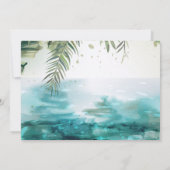 Weddenschapsweek | Tropisch strand Kaart (Achterkant)