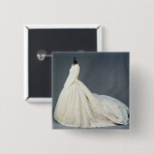 Weddensjurk van Katharine Worsley Vierkante Button 5,1 Cm (Voorkant /achterkant)