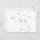 Weddenskaart Butterflies RSVP-kaart RSVP Kaartje (Voorkant)