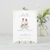 Weddenskaart Feestdagenkaart (Staand voorkant)