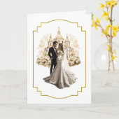 Weddenskaart Kaart (Gele Bloem)