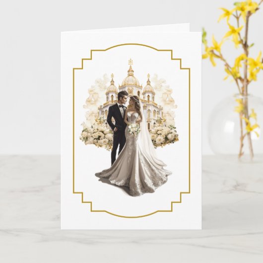 Weddenskaart Kaart (Gele Bloem)