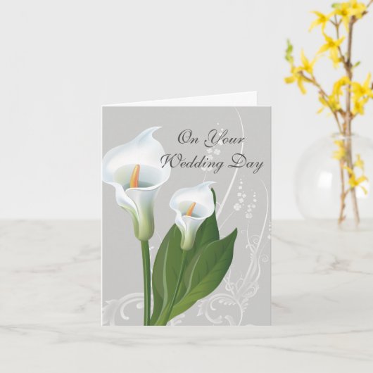 Weddenskaart Kaart (Gele Bloem)