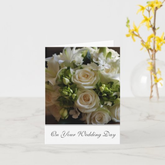 Weddenskaart Kaart (Gele Bloem)