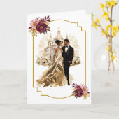 Weddenskaart Kaart (Gele Bloem)