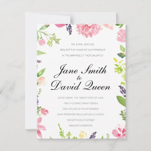 Weddenskaart Kaart (Voorkant)