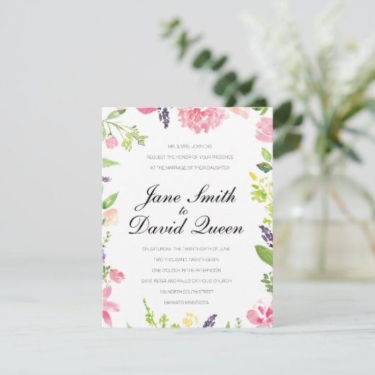 Weddenskaart Kaart (Staand voorkant)