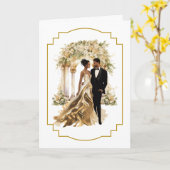 Weddenskaart Kaart (Gele Bloem)