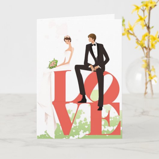 Weddenskaart Kaart (Gele Bloem)