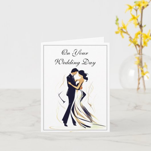 Weddenskaart Kaart (Gele Bloem)