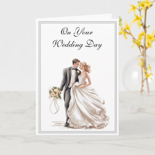 Weddenskaart Kaart (Gele Bloem)