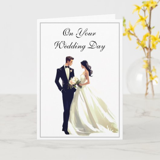 Weddenskaart Kaart (Gele Bloem)