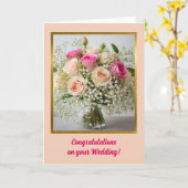 Weddenskaart Kaart (Gele Bloem)