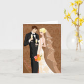 Weddenskaart Kaart (Gele Bloem)
