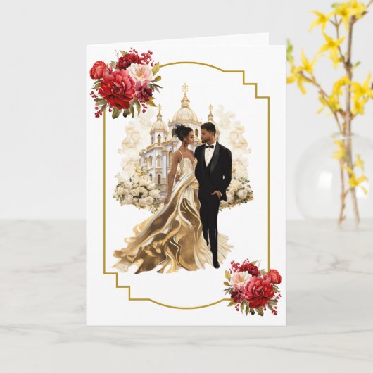 Weddenskaart Kaart (Gele Bloem)