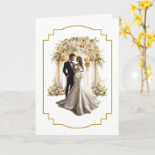 Weddenskaart Kaart (Gele Bloem)