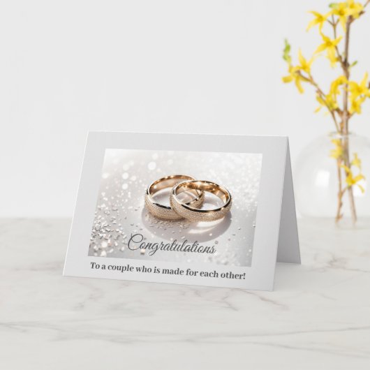 Weddenskaart Kaart (Gele Bloem)