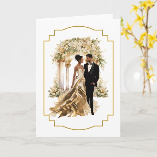 Weddenskaart Kaart (Gele Bloem)