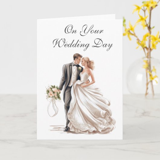 Weddenskaart Kaart (Gele Bloem)