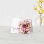 Weddenskaart Kaart (Gele Bloem)