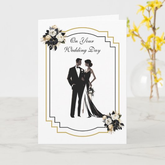 Weddenskaart Kaart (Gele Bloem)