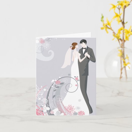 Weddenskaart Kaart (Gele Bloem)