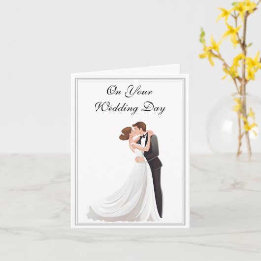 Weddenskaart Kaart (Gele Bloem)