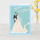 Weddenskaart Kaart (Gele Bloem)