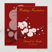 Weddenskaart : oosterse stijl kaart (Voorkant / Achterkant)