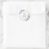 Weddenskaart Ronde Sticker (Tas)