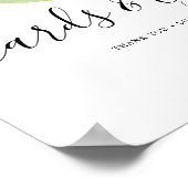 Weddenskaarten en cadeaubonnen | Botanische blader Poster (Hoek)