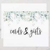 Weddenskaarten en cadeaubonnen - Eucalyptus Wedden (Voorkant / Achterkant)