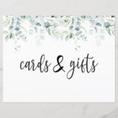 Weddenskaarten en cadeaubonnen - Eucalyptus Wedden (Voorkant)