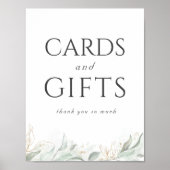 Weddenskaarten en cadeaubonnen poster (Voorkant)