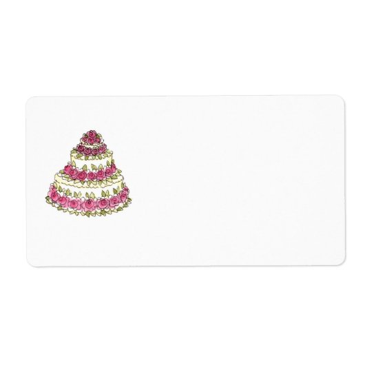 Weddenskaartlabel Etiket (Voorkant)