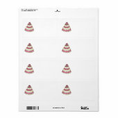 Weddenskaartlabel Etiket (Full Sheet)